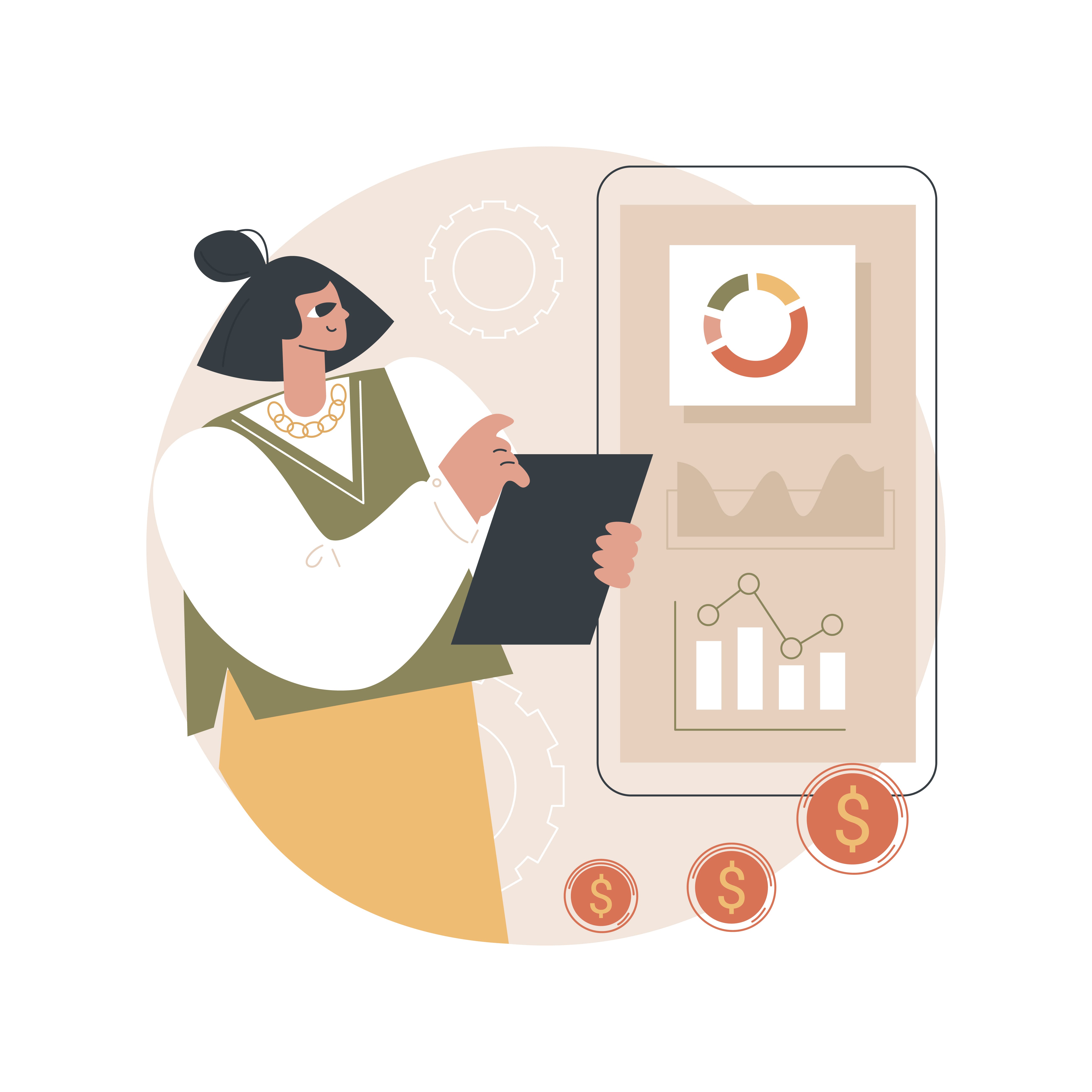 Investment research illustration